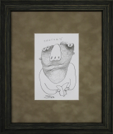 Lipták Fero - Drawing - Three-eyed